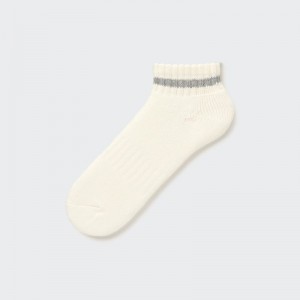 White Men Uniqlo Soft Pile Short Socks | USA HWVQN-1236