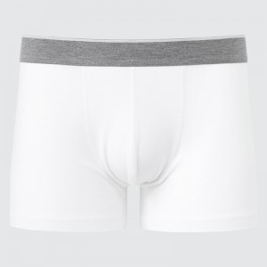 White Men Uniqlo Supima® Cotton Low-rise Boxer Briefs | USA DNHVU-6128