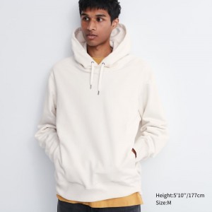 White Men Uniqlo Sweat Pullover Long-sleeve Hoodie | USA VFWGZ-7130