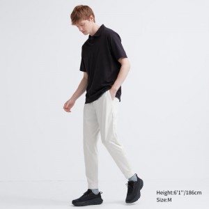 White Men Uniqlo Ultra Stretch Dry-ex Jogger | USA VMXCJ-8239