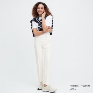 White Women Uniqlo Airsense (Ultra Light) Pants | USA CJXFR-1678