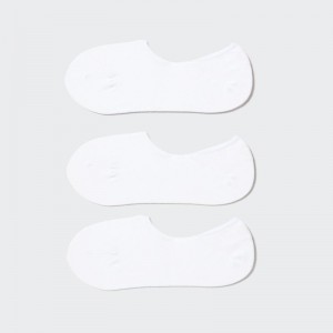 White Women Uniqlo Footsies (3 Pairs) Socks | USA RVGSP-5349