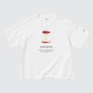 White Women Uniqlo Magic For All Favorites Ut (Short-sleeve Graphic) T Shirts | USA CDVBR-6182