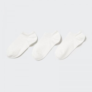 White Women Uniqlo Short (3 Pairs) Socks | USA MKCWR-1495