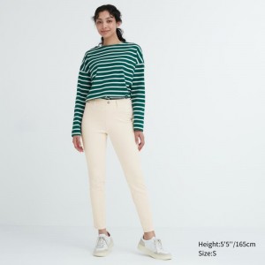 White Women Uniqlo Ultra Stretch Leggings Pants | USA BNIQH-5762