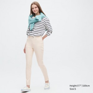 White Women Uniqlo Ultra Stretch Leggings Pants | USA WOIYJ-0643