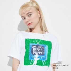 White Women Uniqlo Utgp2023: Magic For All Ut (Short-sleeve Graphic) (Zhang Tong Xuan) T Shirts | USA LDVZU-6027