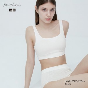 White Women Uniqlo Wireless (Seamless) (Mame Kurogouchi) Bras | USA DARHP-0297