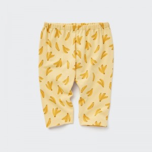 Yellow Baby Uniqlo Relaxed-fit Cropped Leggings | USA AJYEU-5247