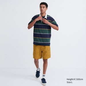 Yellow Men Uniqlo Geared (8") Shorts | USA MUYTE-8726