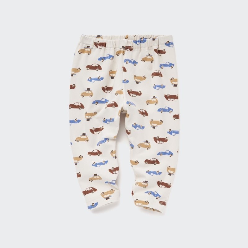 Beige Baby Uniqlo Car Relaxed-fit Leggings | USA FJZNM-8056