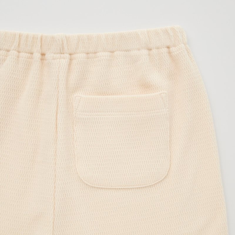 Beige Baby Uniqlo Relaxed-fit Cropped Leggings | USA LIHCS-9176