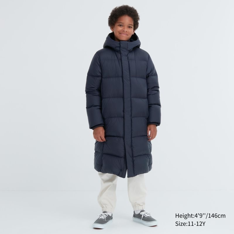 Beige Kids Uniqlo Down Coats | USA PFRYM-0248