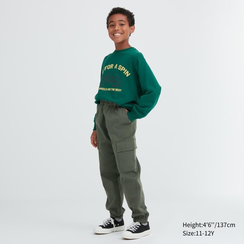 Beige Kids Uniqlo Ultra Stretch Cargo Jogger | USA BCJRX-8937