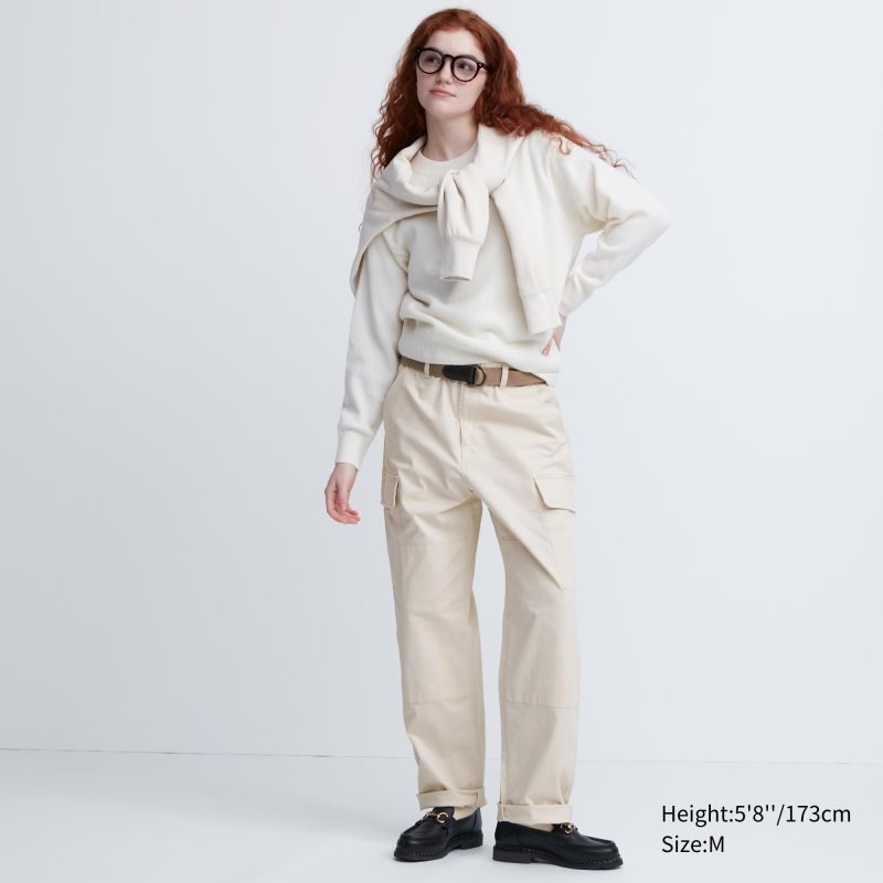 Beige Men Uniqlo Cargo Pants | USA SXBZP-8650