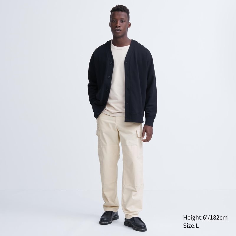 Beige Men Uniqlo Cargo Pants | USA SXBZP-8650