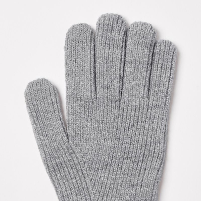 Beige Men Uniqlo Heattech Knitted Gloves | USA PEXCF-1708