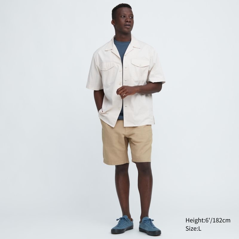 Beige Men Uniqlo Linen Blend (9.5\