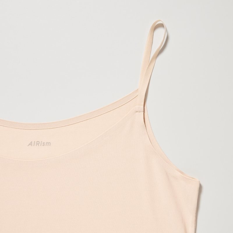 Beige Women Uniqlo Airism Camisole Tops | USA NFHEK-7180