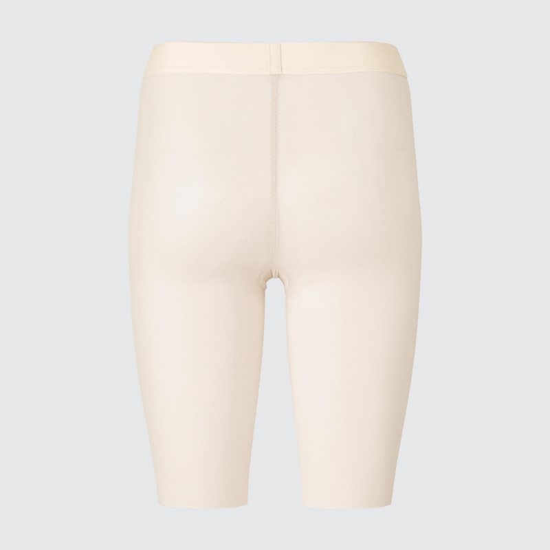 Beige Women Uniqlo Body Shaper Non-lined Half (Mame Kurogouchi) Shorts | USA RYMVT-5671