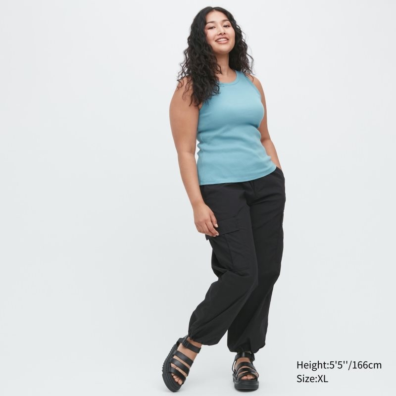 Beige Women Uniqlo Easy Cargo Pants | USA BSMAI-8539