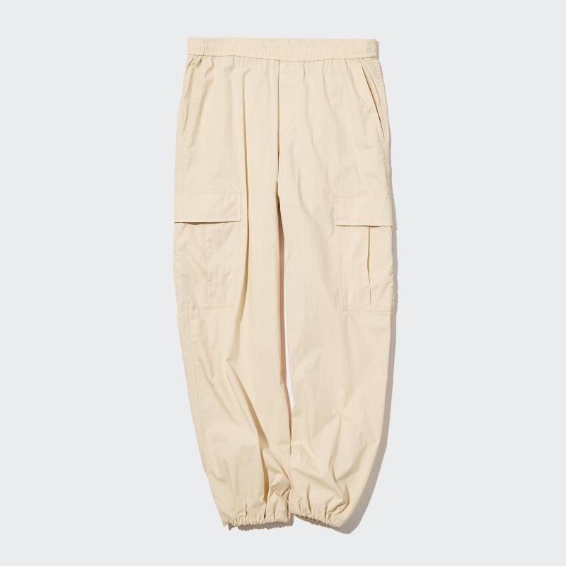 Beige Women Uniqlo Easy Cargo Pants | USA BSMAI-8539