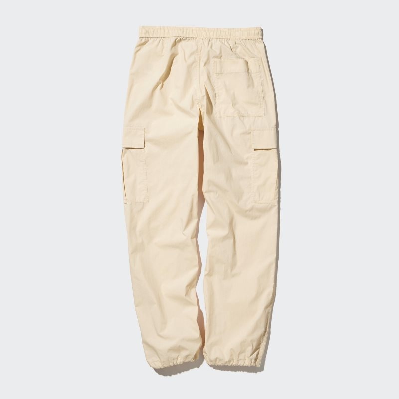 Beige Women Uniqlo Easy Cargo Pants | USA BSMAI-8539