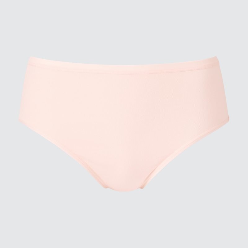 Beige Women Uniqlo Plain High-rise Underwear | USA KAPQJ-0719