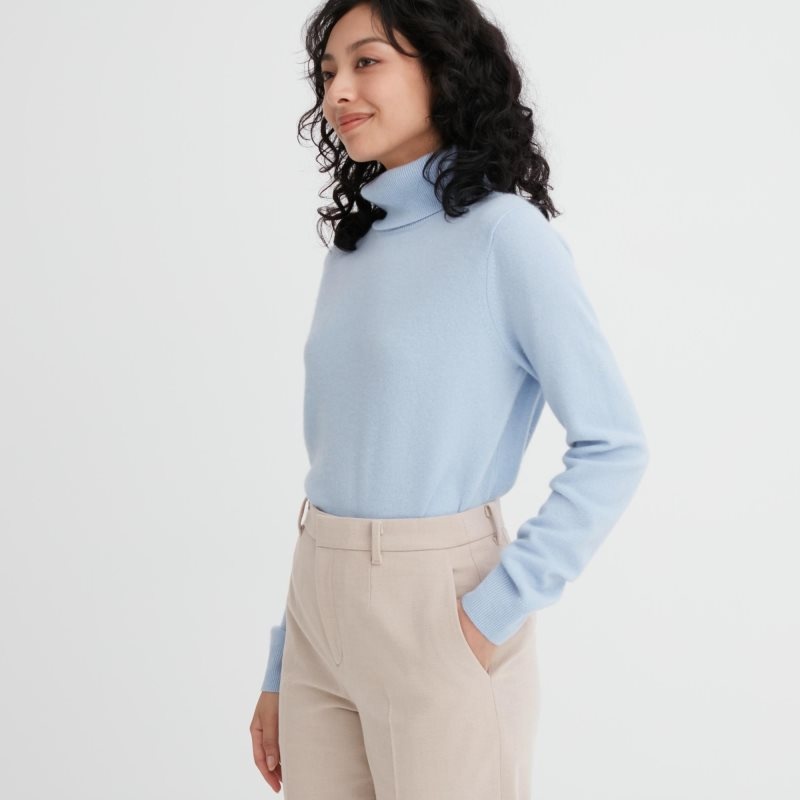 Beige Women Uniqlo Smart Brushed Ankle Pants | USA ZODNE-1437