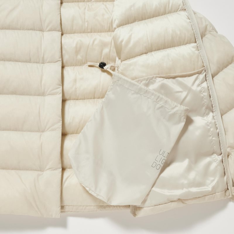 Beige Women Uniqlo Ultra Light Down Jackets | USA MKXPH-1820