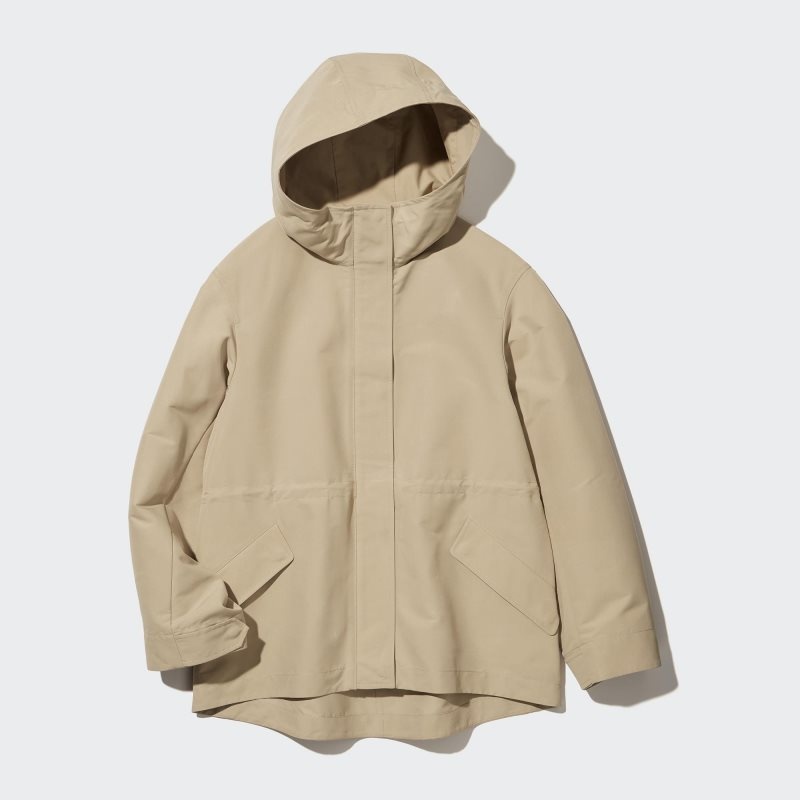 Beige Women Uniqlo Utility Parka | USA KPVTF-5637