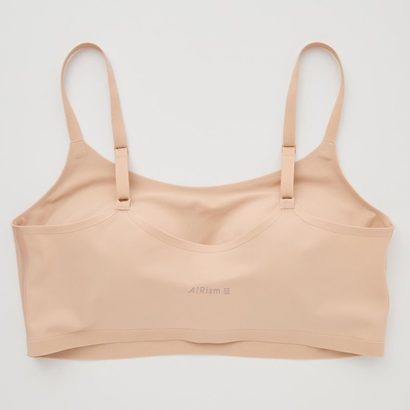 Beige Women Uniqlo Wireless (Relax) Bras | USA PJKSH-1093