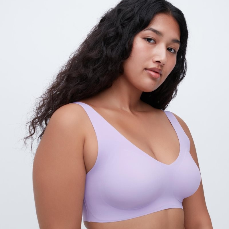 Beige Women Uniqlo Wireless (Ultra Relax) Bras | USA ICWYL-1387