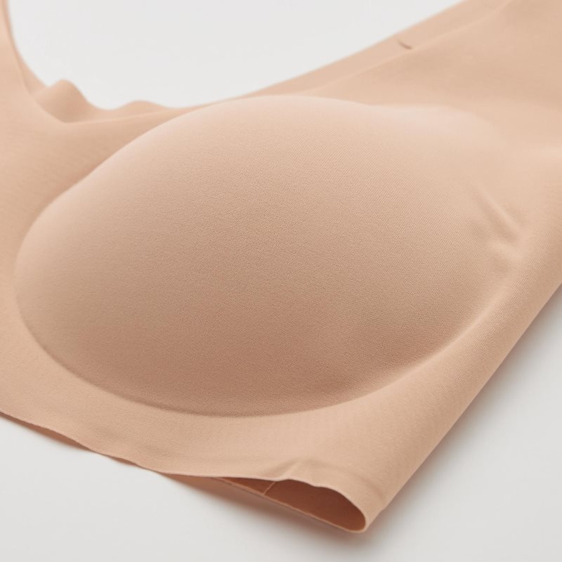 Beige Women Uniqlo Wireless (Ultra Relax) Bras | USA UJTCI-1726