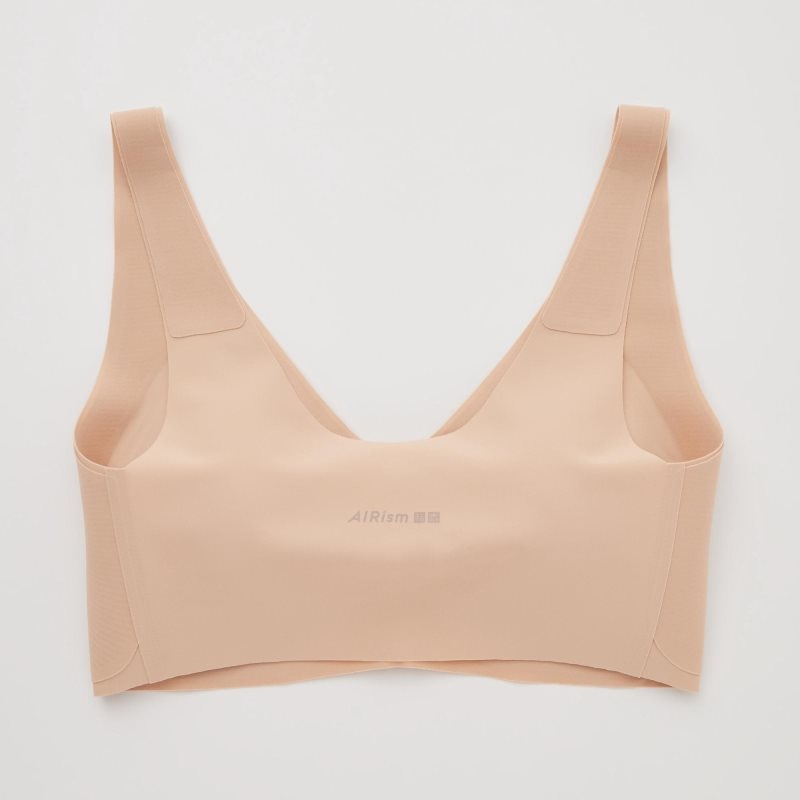 Beige Women Uniqlo Wireless (Ultra Relax) Bras | USA UJTCI-1726