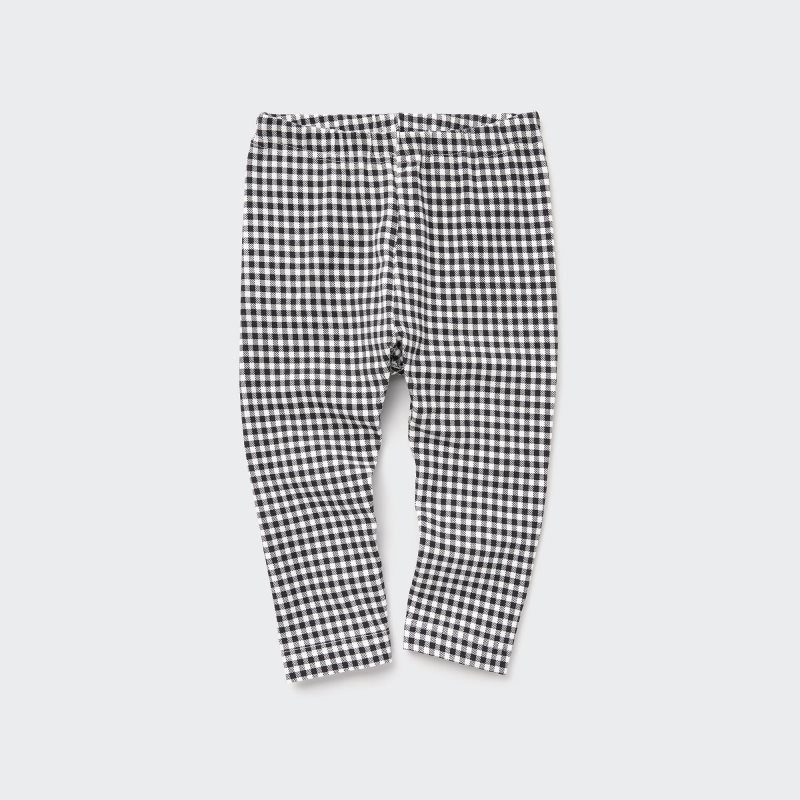 Black Baby Uniqlo Full-length (Check) Leggings | USA WQAXE-6394