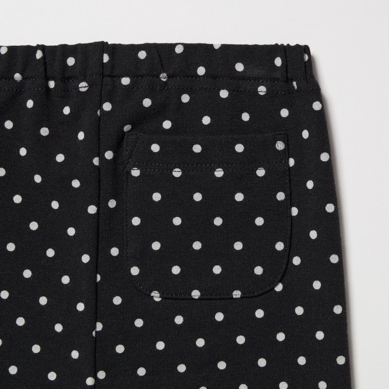 Black Baby Uniqlo Full-length (Dotted) Leggings | USA EWIGR-4591