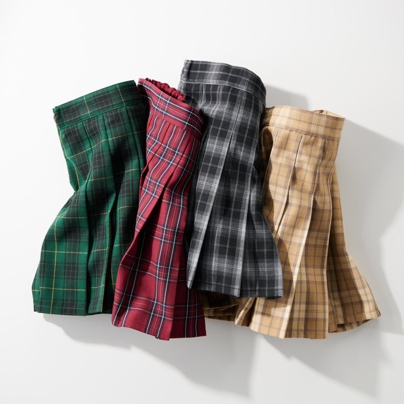 Black Kids Uniqlo Checked Pleated Mini Skort Skirts | USA GMIVW-4536