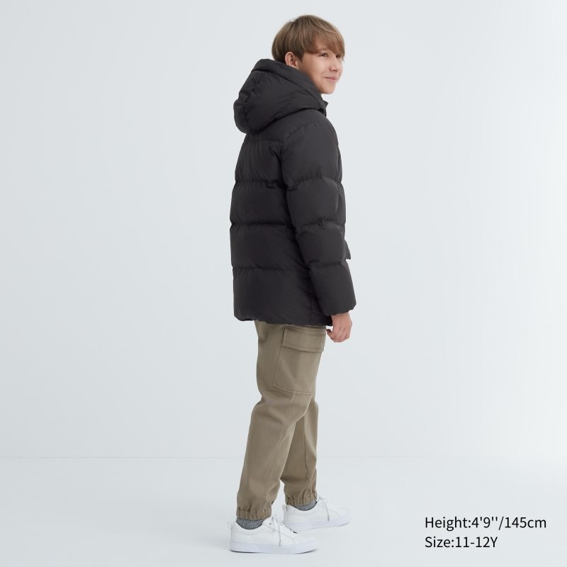 Black Kids Uniqlo Down Parka | USA RLTSW-2930