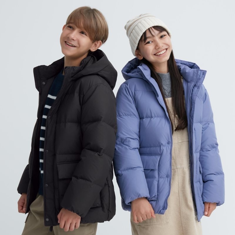 Black Kids Uniqlo Down Parka | USA RLTSW-2930