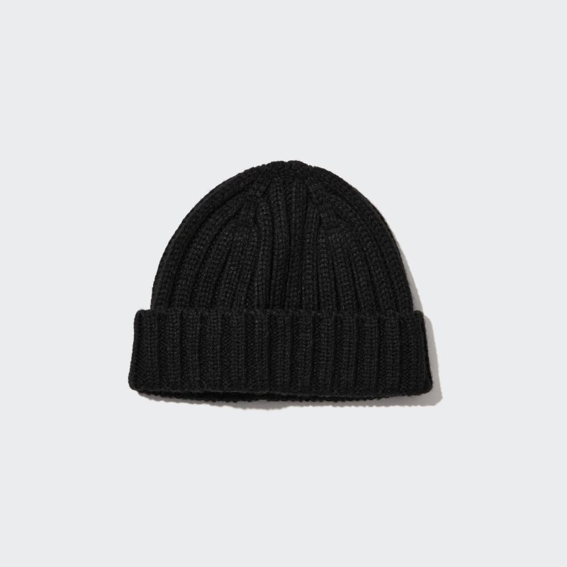 Black Kids Uniqlo Heattech Knitted Caps | USA WYTJV-2536