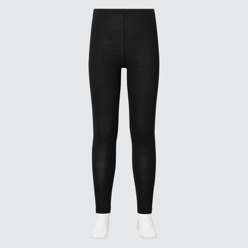 Black Kids Uniqlo Heattech Leggings | USA FVRXL-4012