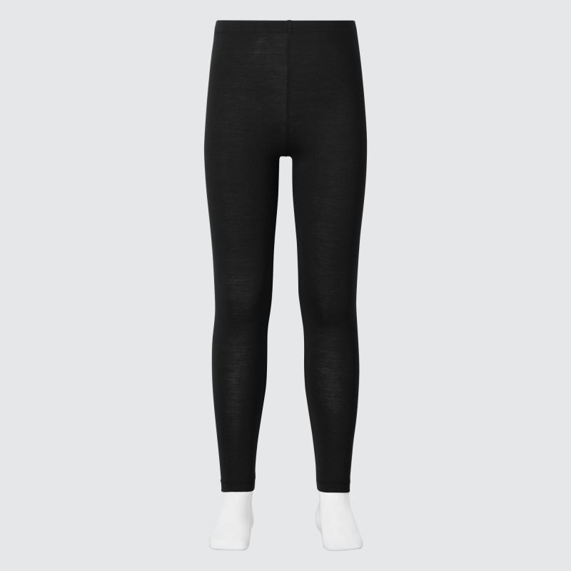 Black Kids Uniqlo Heattech Leggings | USA SZOLM-9873