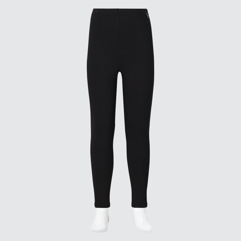 Black Kids Uniqlo Heattech Ultra Warm Leggings | USA GPMXA-4517