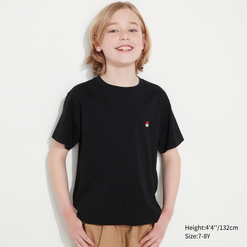 Black Kids Uniqlo Pokémon Masters Ex Ut (Oversized Short-sleeve Graphic) T Shirts | USA FVZBH-7584