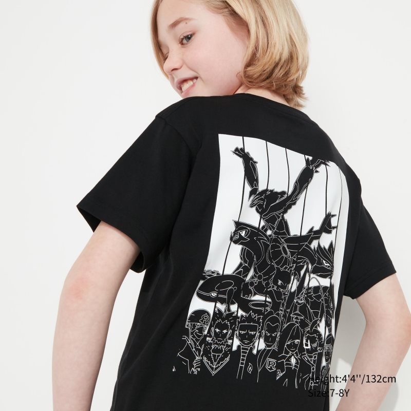 Black Kids Uniqlo Pokémon Masters Ex Ut (Oversized Short-sleeve Graphic) T Shirts | USA FVZBH-7584