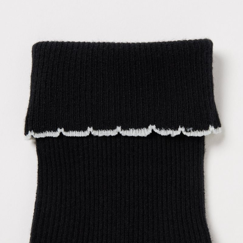 Black Kids Uniqlo Regular (3 Pairs) Socks | USA BNLVG-3670