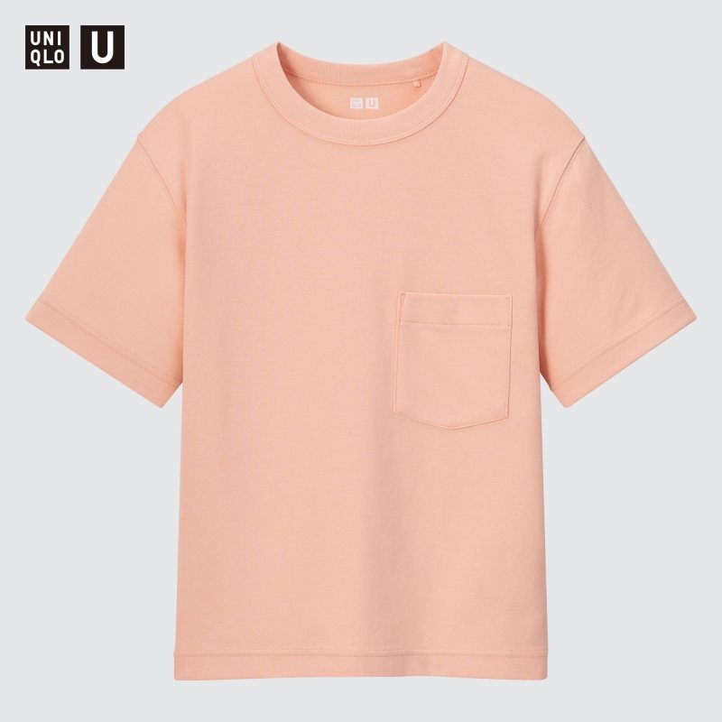 Black Kids Uniqlo U Airism Cotton Crew Neck Short-sleeve T Shirts | USA PBAXK-2061