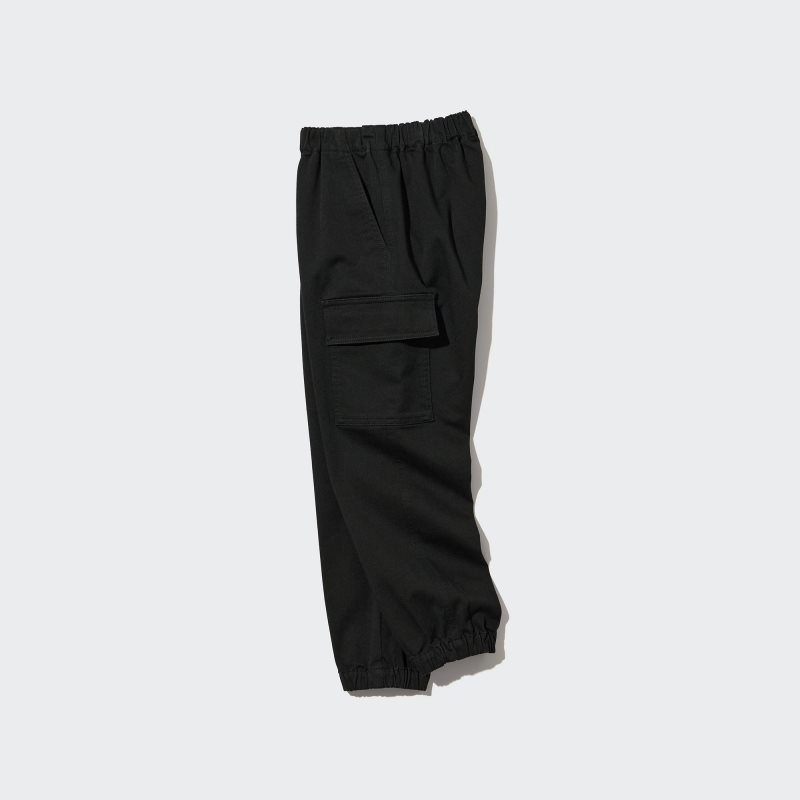 Black Kids Uniqlo Ultra Stretch Cargo Jogger | USA HXPTM-9546