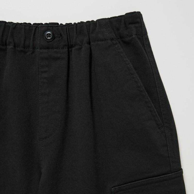 Black Kids Uniqlo Ultra Stretch Cargo Jogger | USA HXPTM-9546